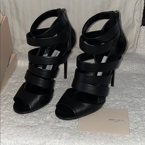 Jimmy Choo black Leather Sandal